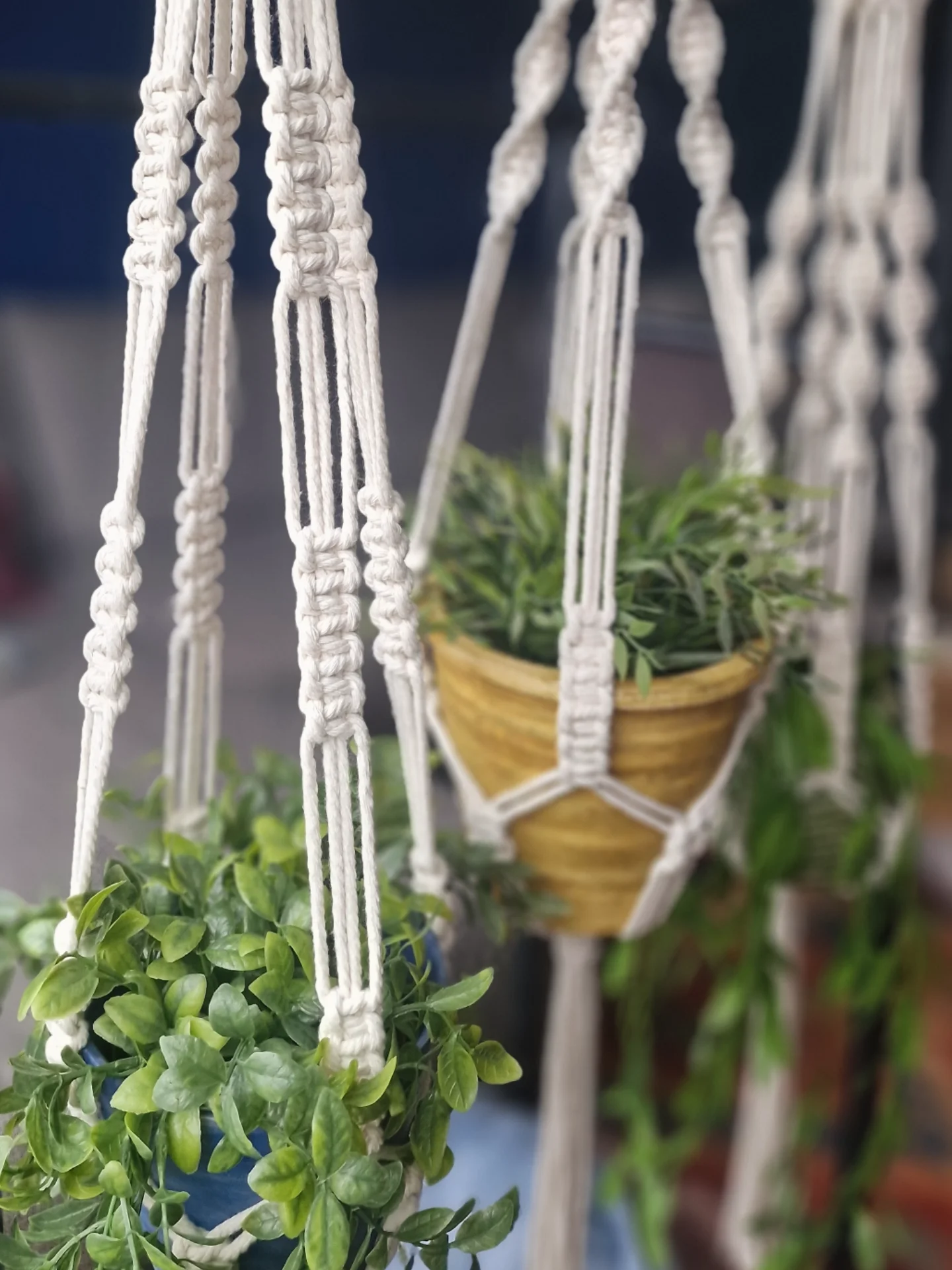 Macramé-plantenhangers